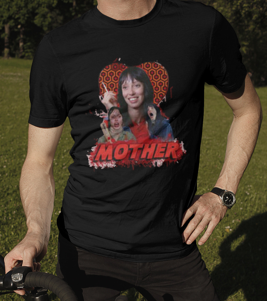 Mother The Shining Iconic Horror Film Parody Redrum Typography T-Shirt