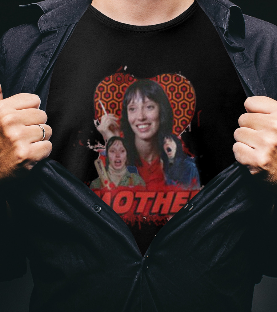 Mother The Shining Iconic Horror Film Parody Redrum Typography T-Shirt
