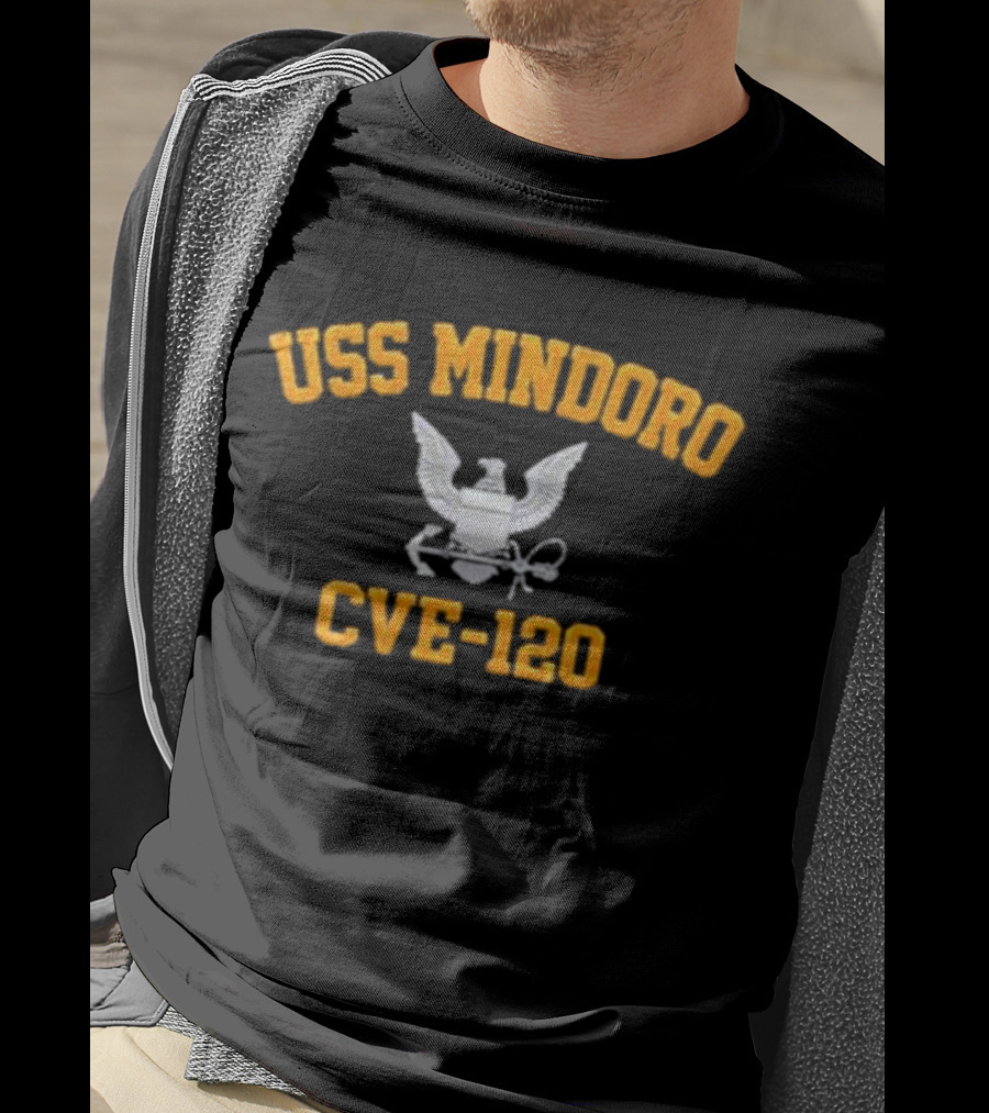 USS Mindoro CVE-120 Eagle And Anchor Emblem T-Shirt
