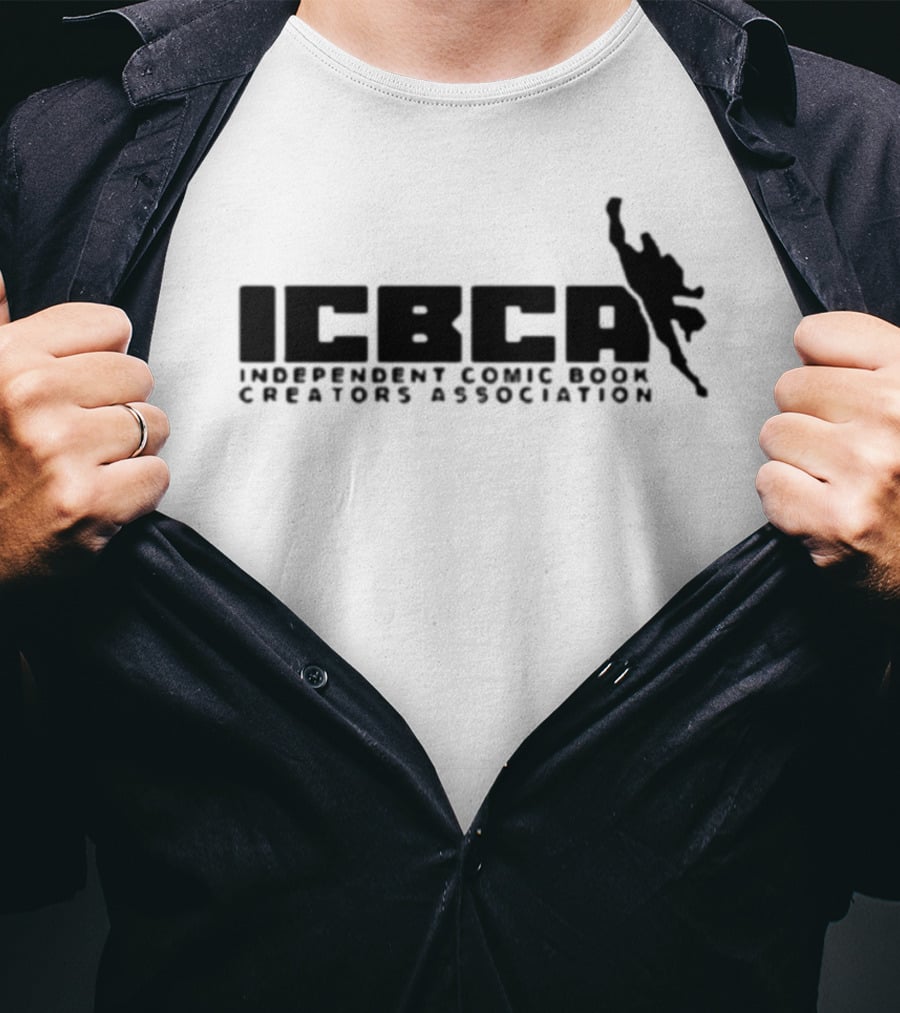 ICBCA Independent Comic Book Creators Association Iconic Hero T-Shirt