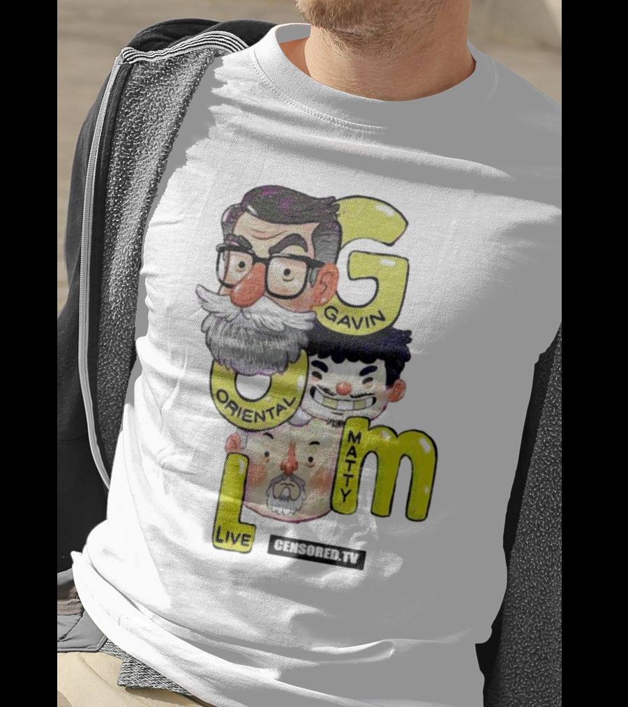 GOML Gavin Oriental Matty Live Censored TV T-Shirt