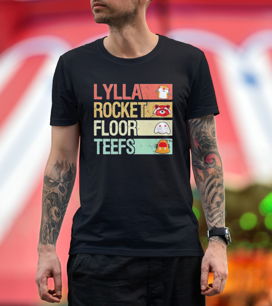 Lylla Rocket Floor Teefs Guardians Icons T-Shirt