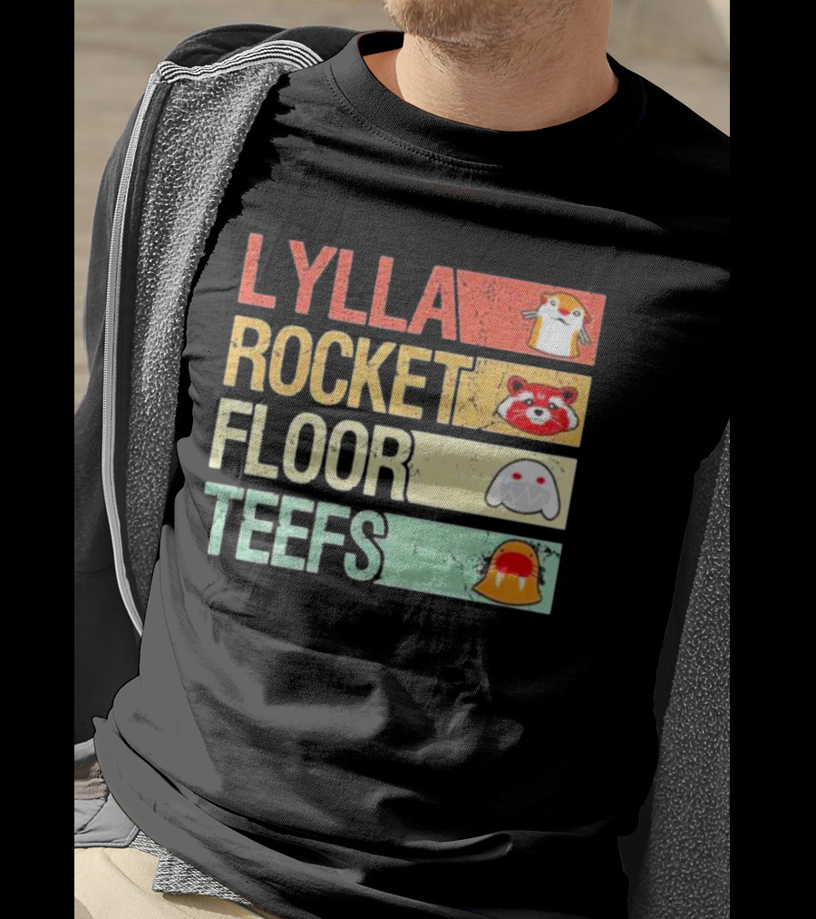 Lylla Rocket Floor Teefs Guardians Icons T-Shirt
