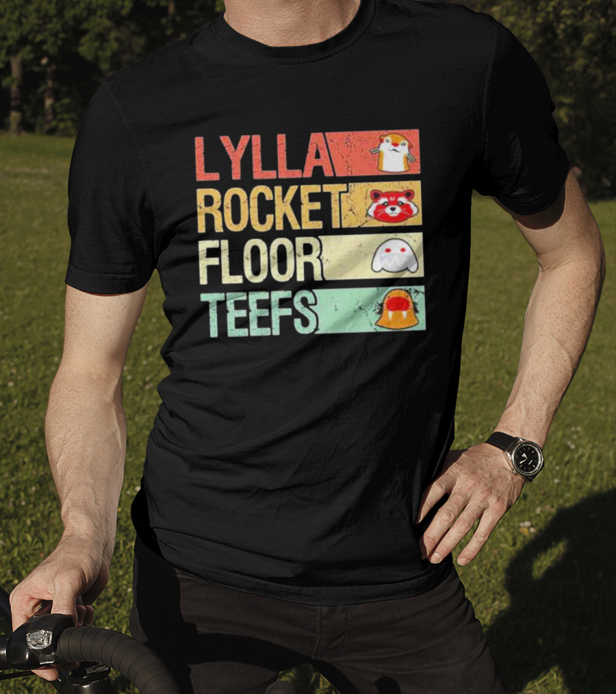 Lylla Rocket Floor Teefs Guardians Icons T-Shirt