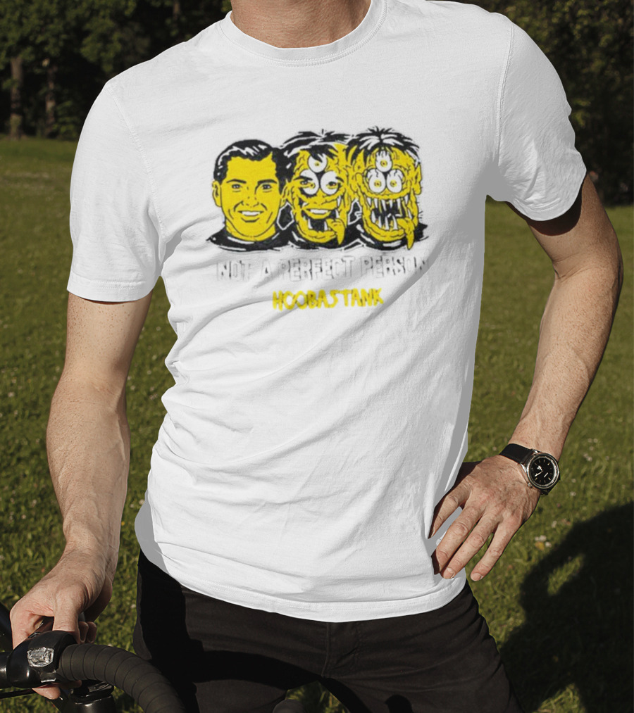 Not A Perfect Person Hoobastank Yellow Faces T-Shirt
