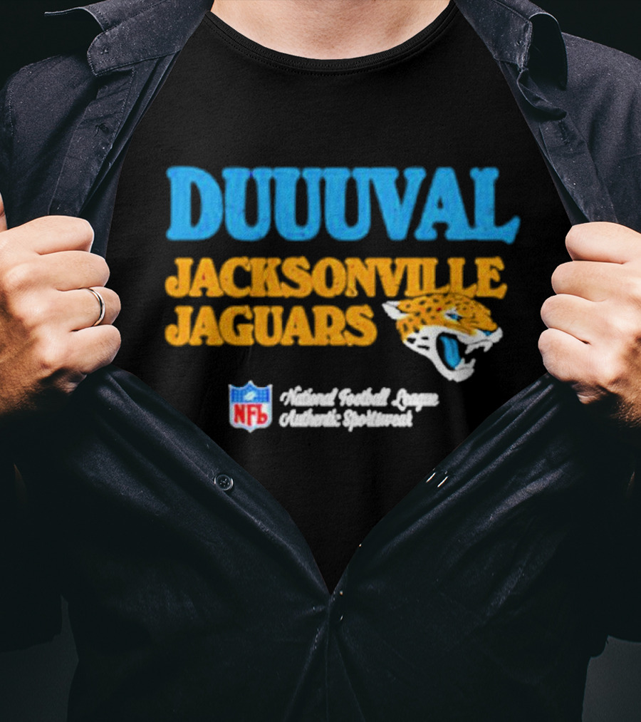 DUUUVAL Jacksonville Jaguars National Football League Authentic Sportswear NFL T-Shirt