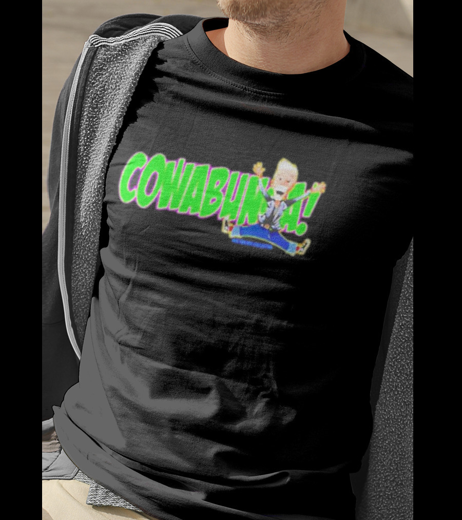 Rob Paulsen Cowabunga Cartoon Character Jumping Enthusiastically T-Shirt