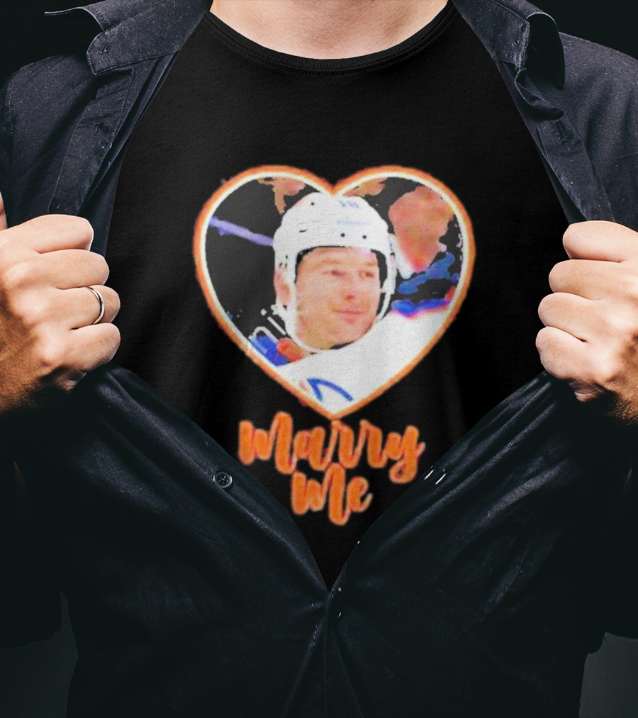 Zach Hyman Heart Shape Marry Me T-Shirt