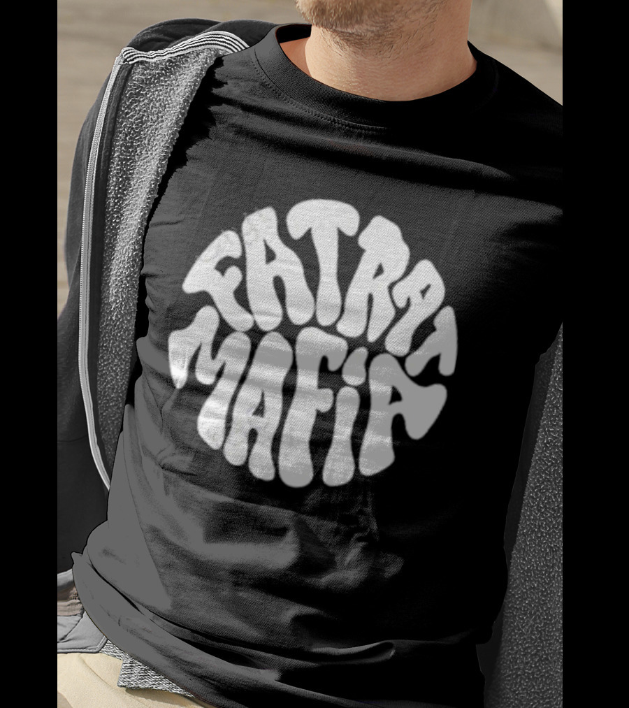 Fat Rat Mafia Retro Psychedelic Font T-Shirt