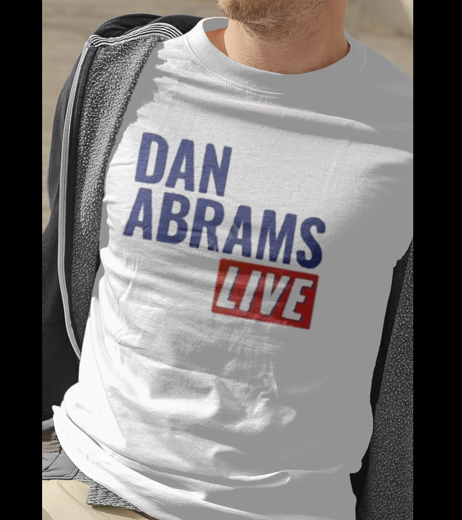 Dan Abrams Live Show Bold Text Red And Blue T-Shirt