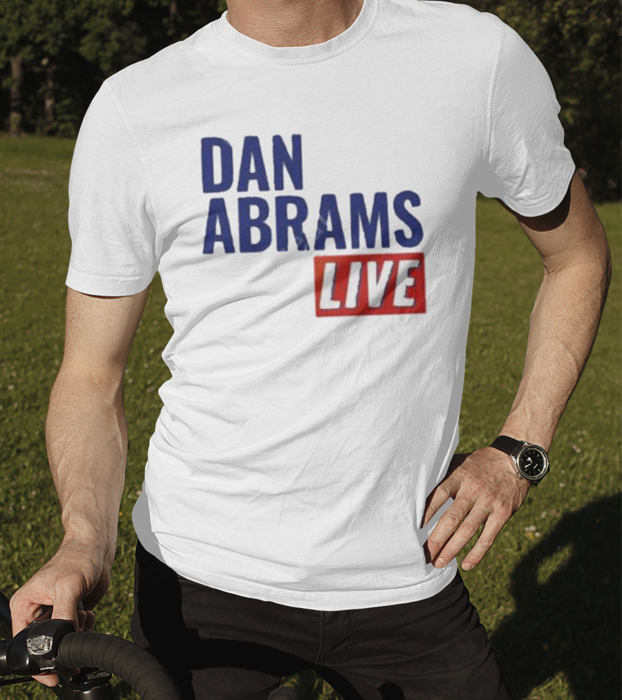Dan Abrams Live Show Bold Text Red And Blue T-Shirt