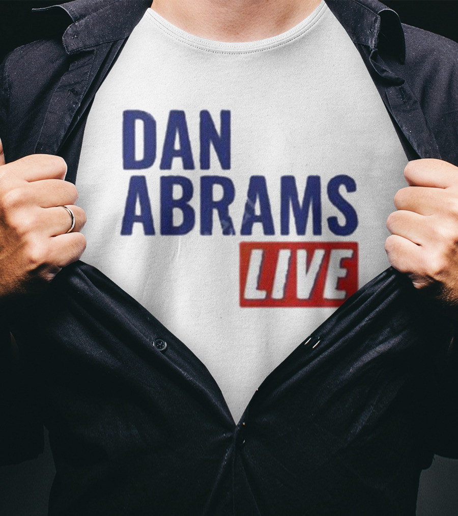 Dan Abrams Live Show Bold Text Red And Blue T-Shirt