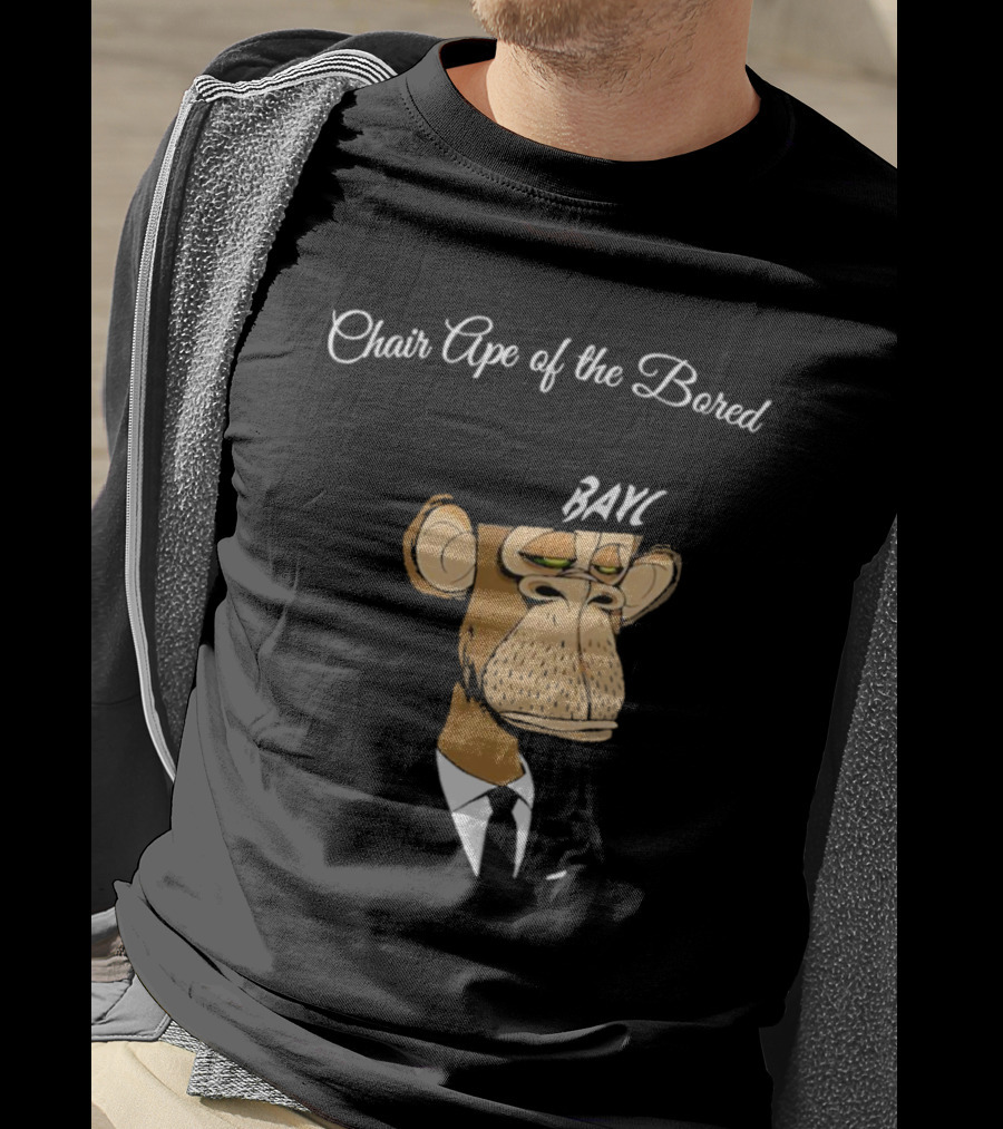 Bored Ape Yacht Club Bared Monkey Face Chair Ape T-Shirt