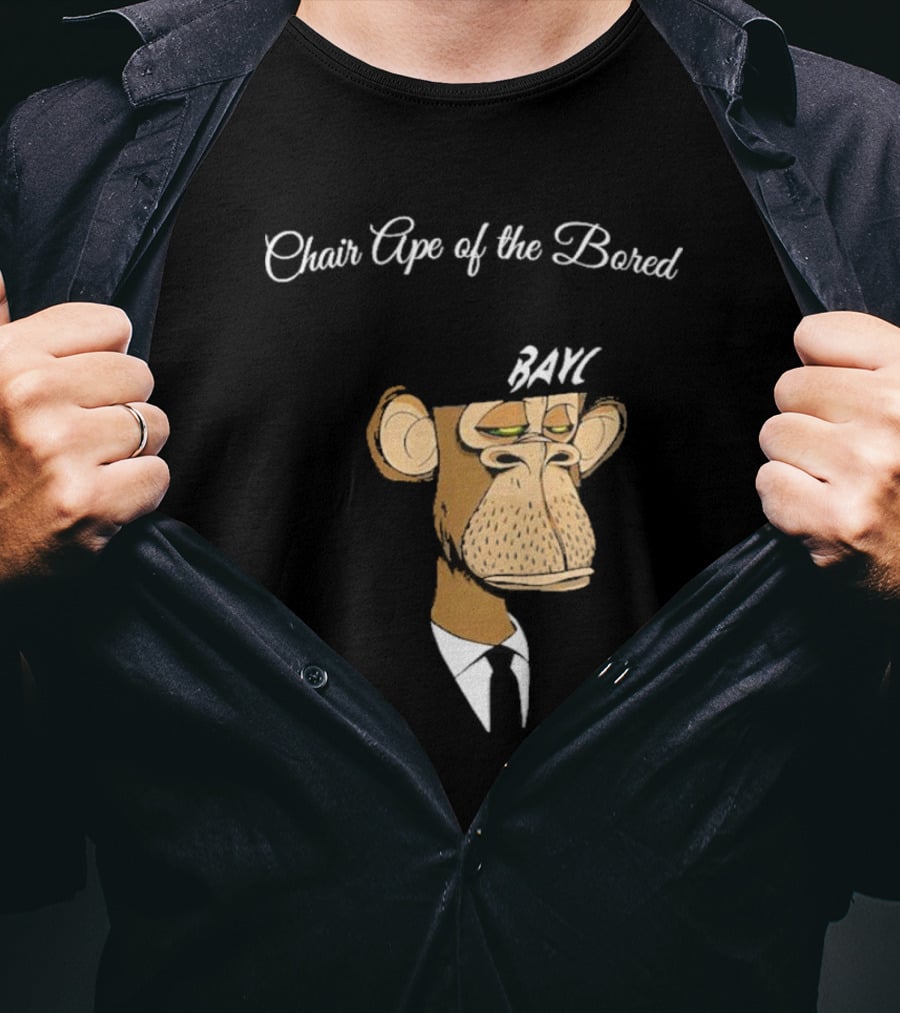 Bored Ape Yacht Club Bared Monkey Face Chair Ape T-Shirt