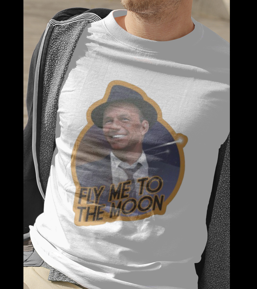 Frank Sinatra Fly Me To The Moon Vintage Iconic Singer T-Shirt