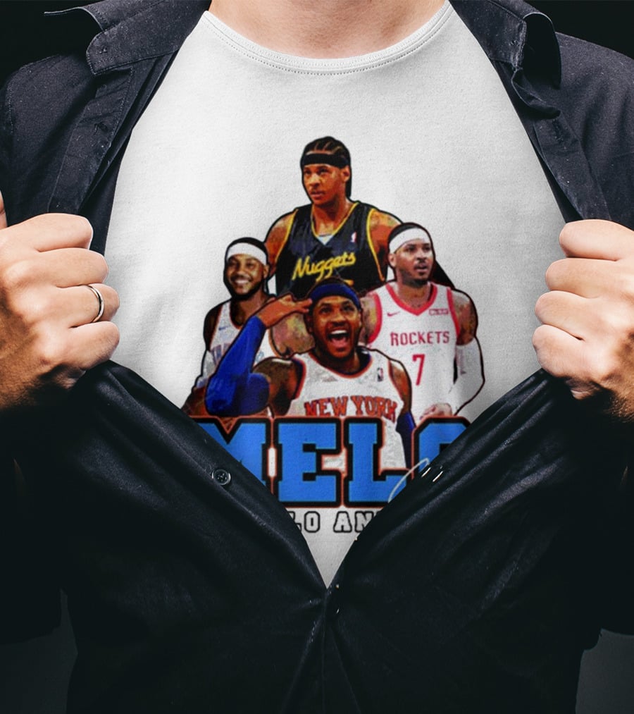 Carmelo Anthony Melo NYC New York Knicks Basketball KnicksTape T-Shirt