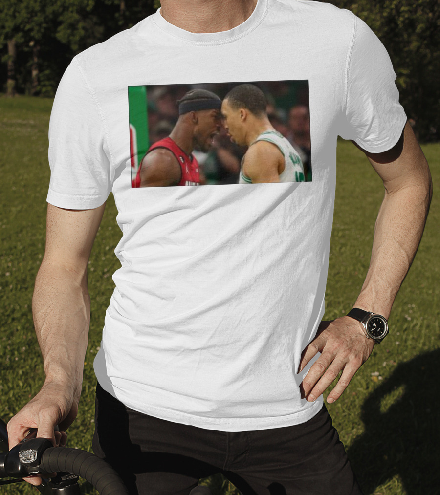 Jimmy Butler Grant Williams Faceoff Heat Celtics T-Shirt