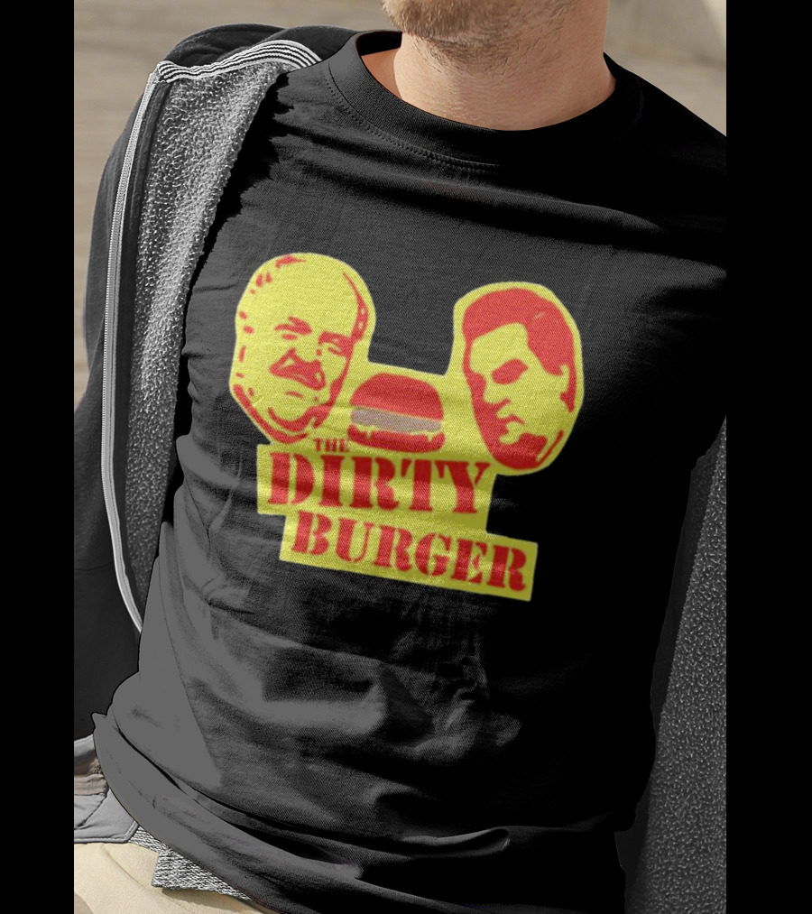 THE DIRTY BURGER Faces And Burger T-Shirt