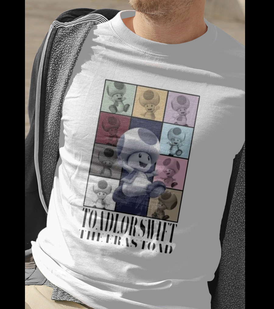 Toadlor Swift The Eras Toad Multicolor Pop Art Toad T-Shirt