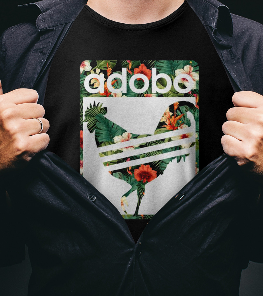 Adobo Floral Chicken T-Shirt
