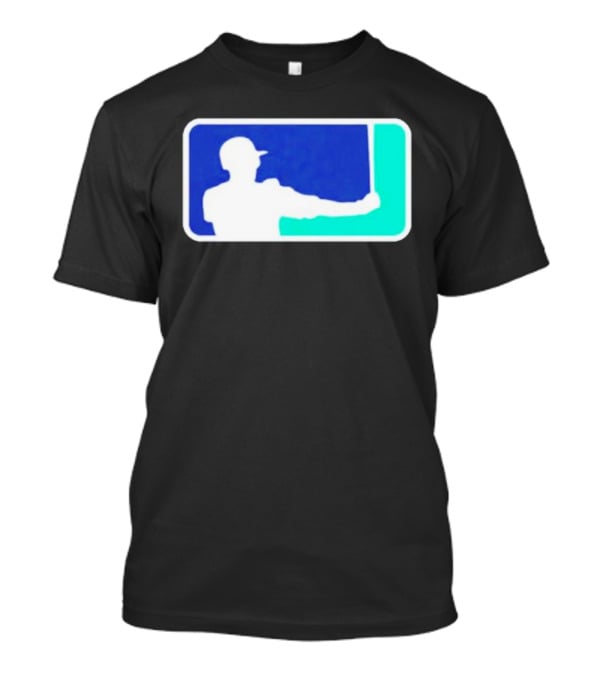 Baseball Ichiro Parody Logo Silhouette Player Swing T-Shirt