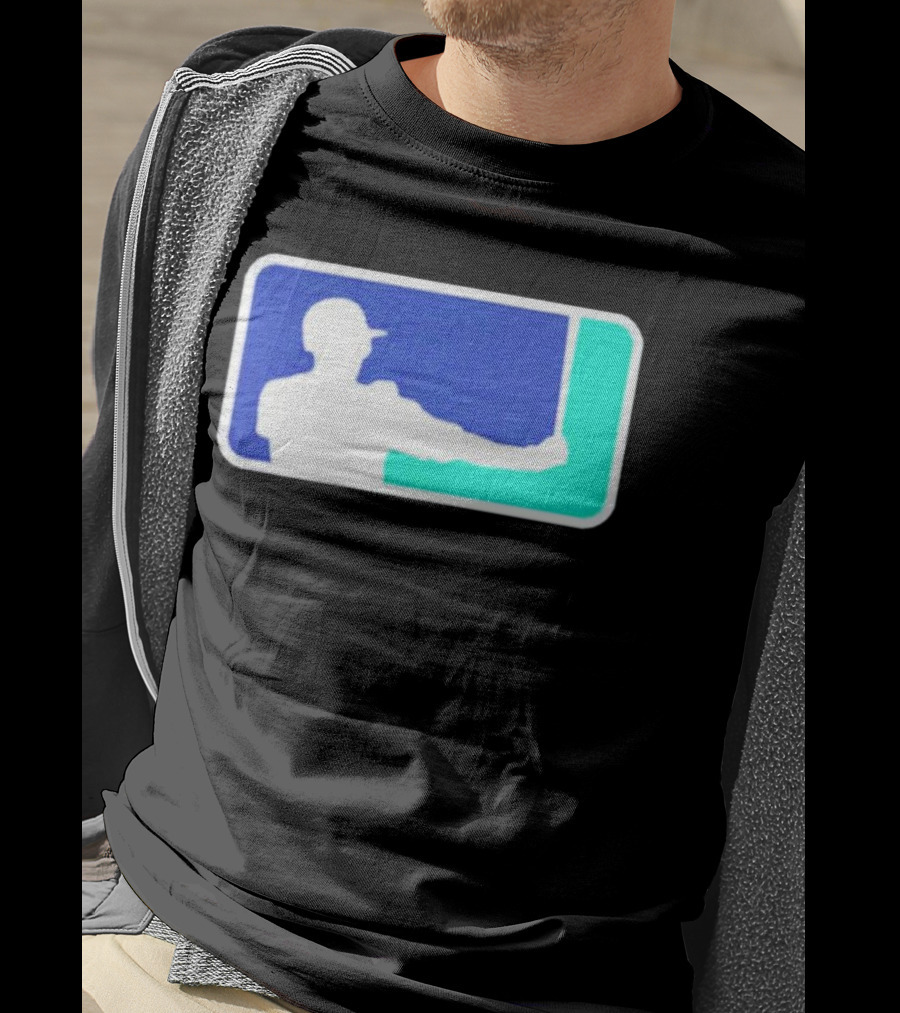 Baseball Ichiro Parody Logo Silhouette Player Swing T-Shirt