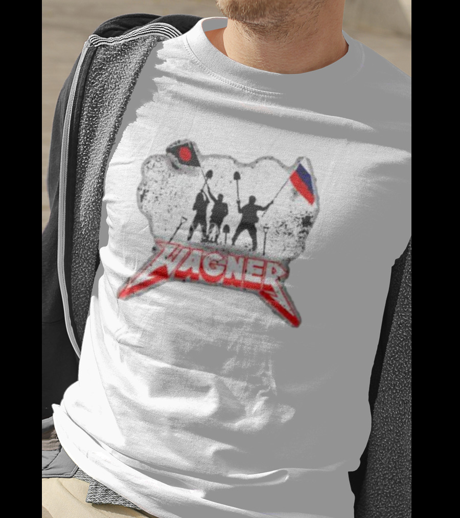 Wagner Militants Raising Flags With Shovels Iconic T-Shirt