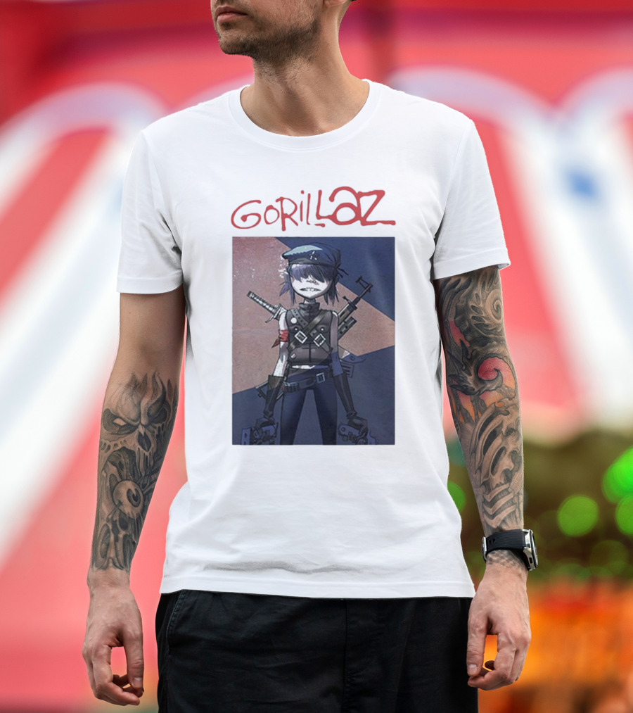 Timothee Chalamet Gorillaz Noodle Character T-Shirt