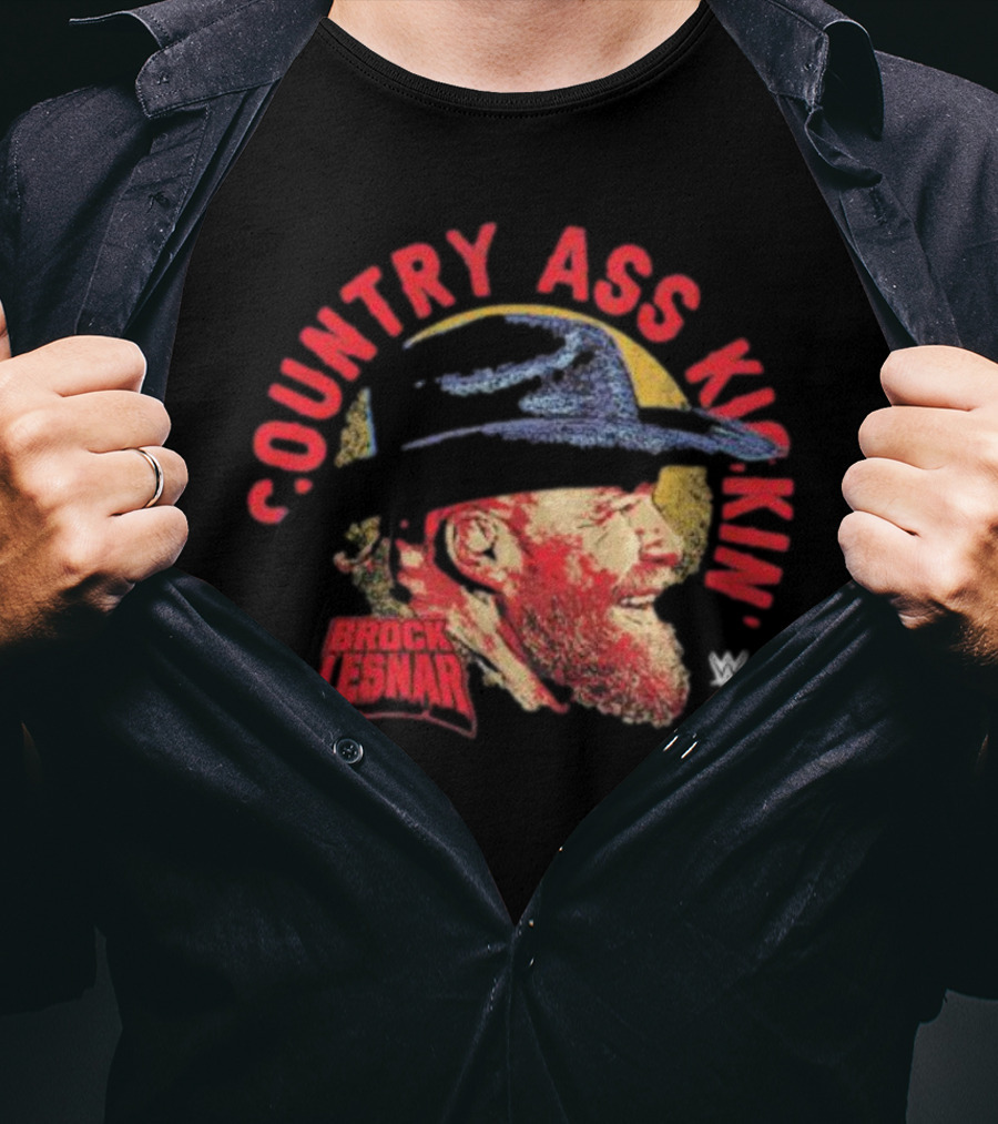 Brock Lesnar Country Ass Kickin' WWE Cowboy Hat T-Shirt