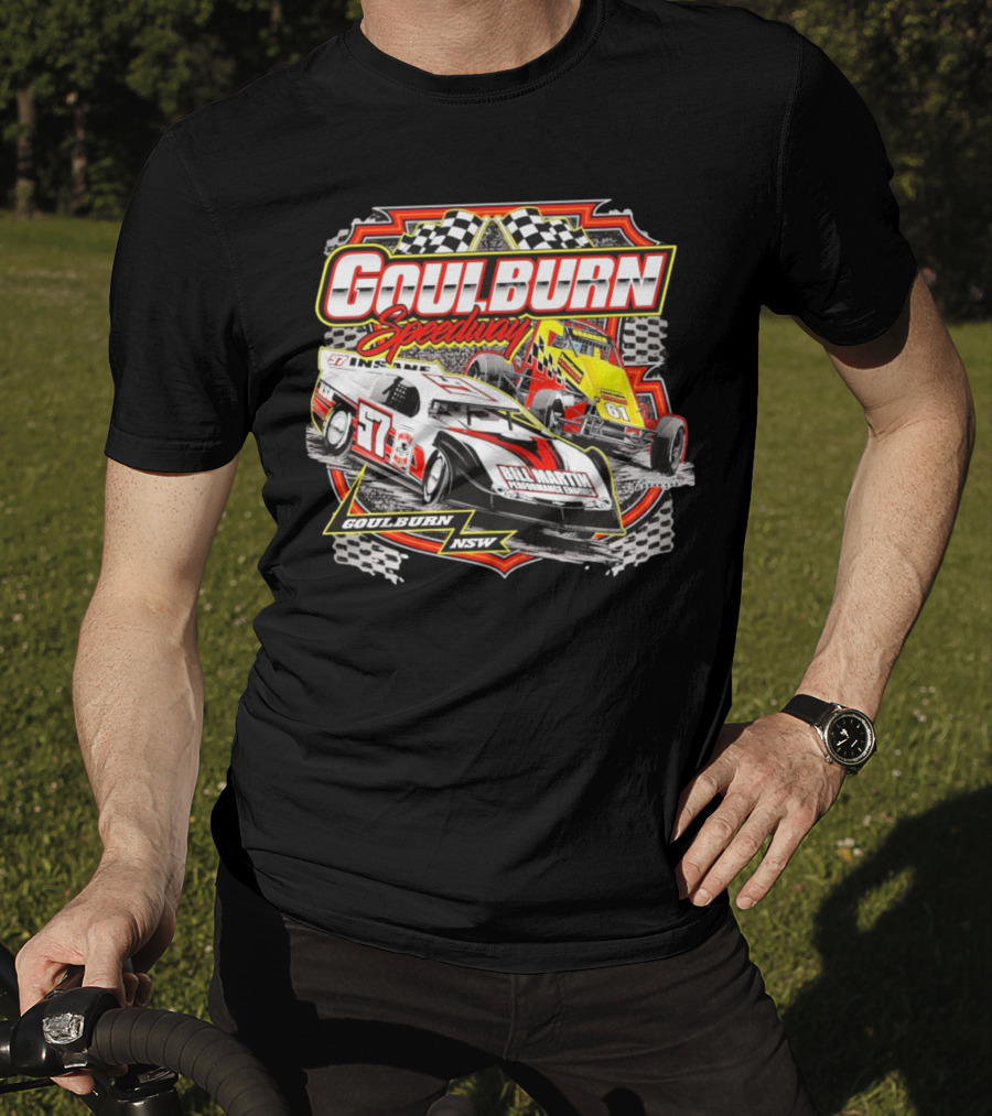 Goulburn Speedway Bill Martin Motorsport Goulburn NSW Racing Cars T-Shirt