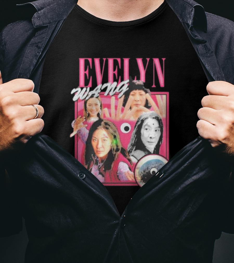 Evelyn Wang Everything Everywhere Multiverse Collage T-Shirt