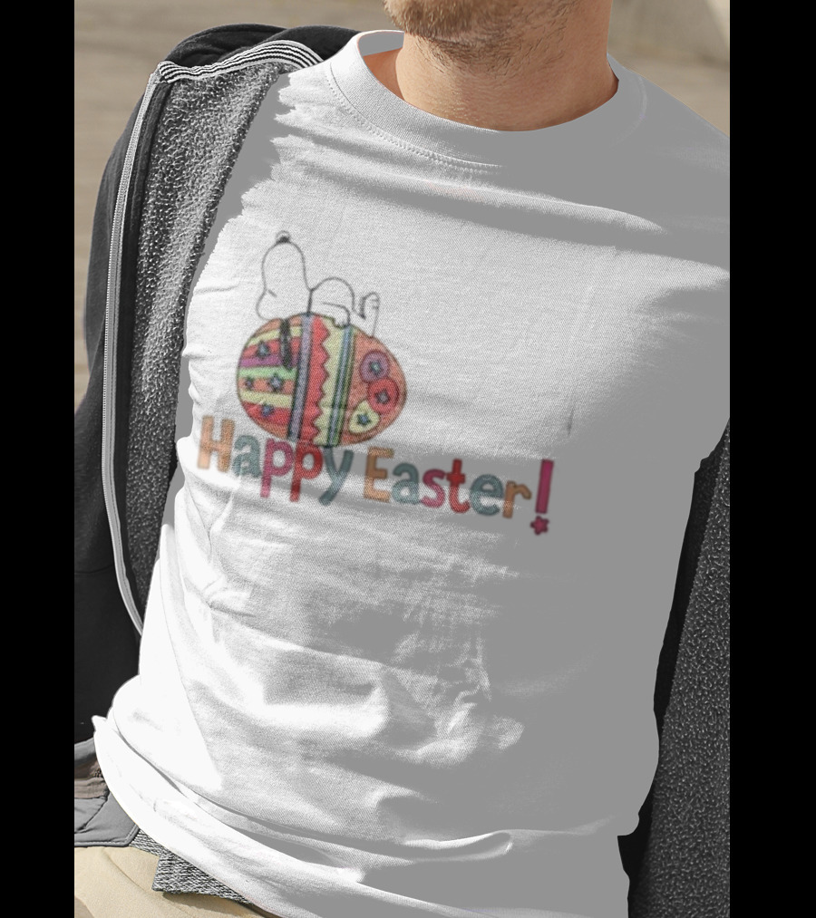 Snoopy Sleeping On Easter Egg Happy Easter T-Shirt