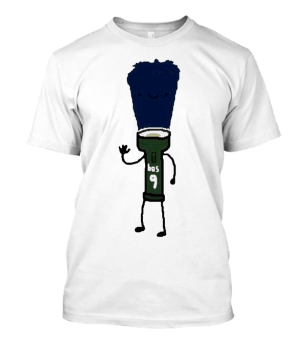 Derrick Light Boston 9 Flashlight Character T-Shirt