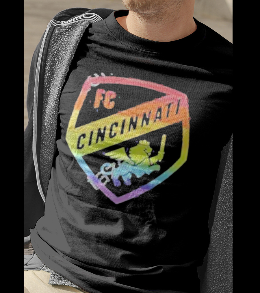 FC Cincinnati Rainbow Pride Shield T-Shirt