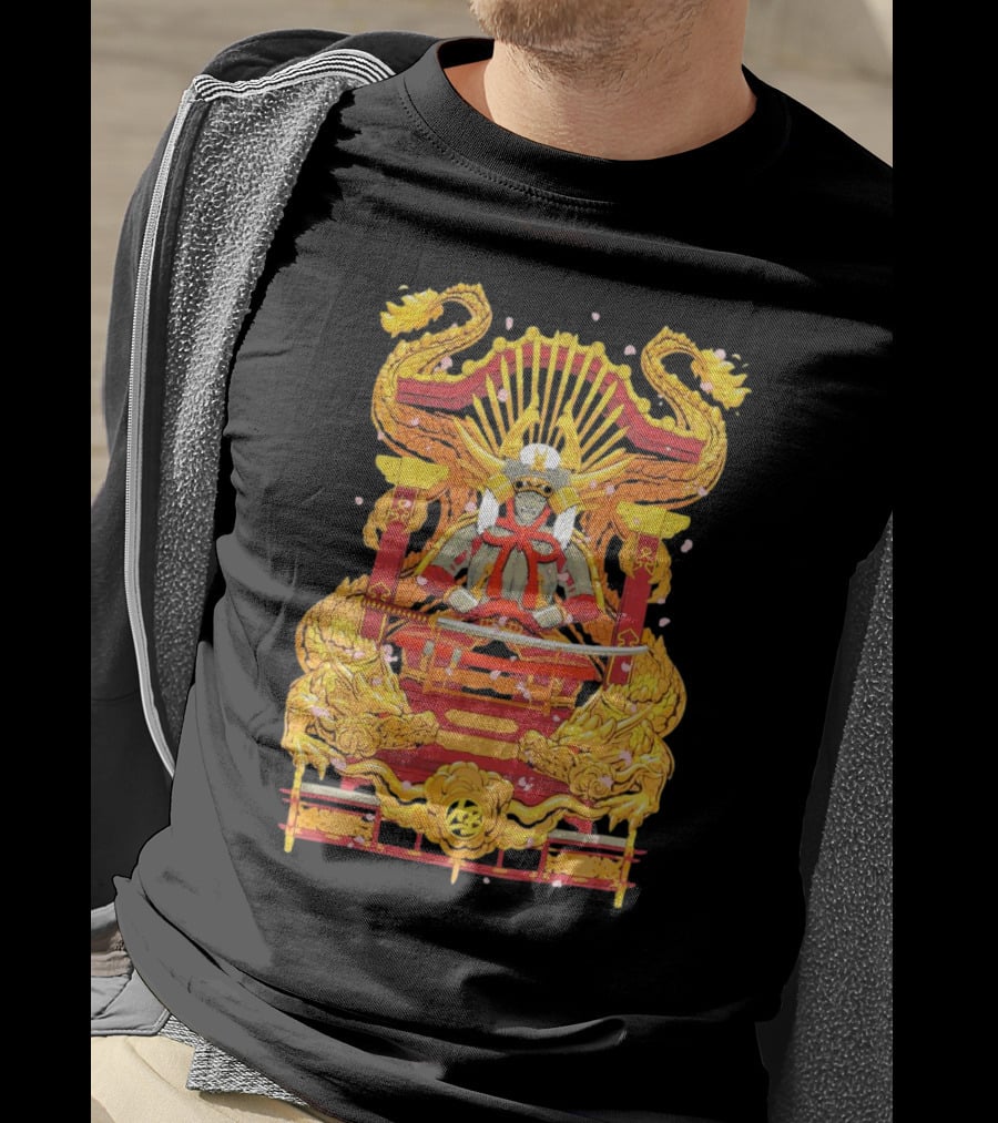 Howard Estate Samurai Throne With Golden Dragons T-Shirt