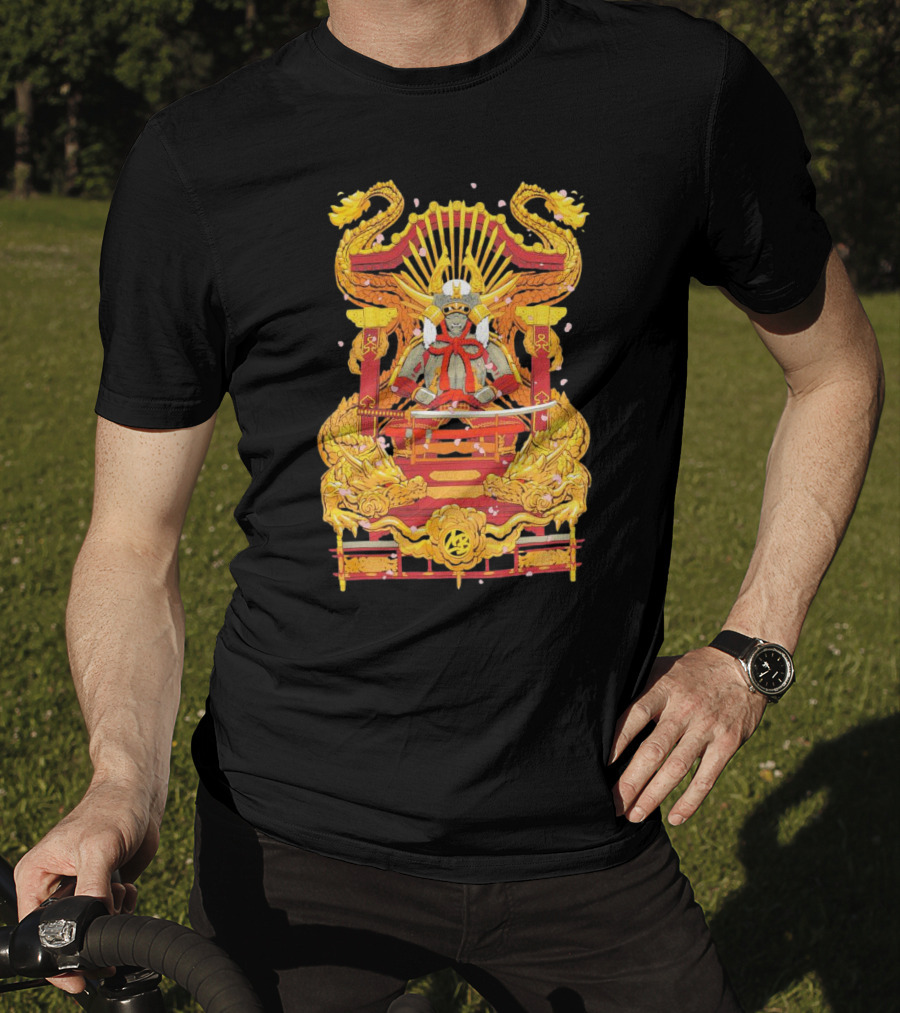 Howard Estate Samurai Throne With Golden Dragons T-Shirt