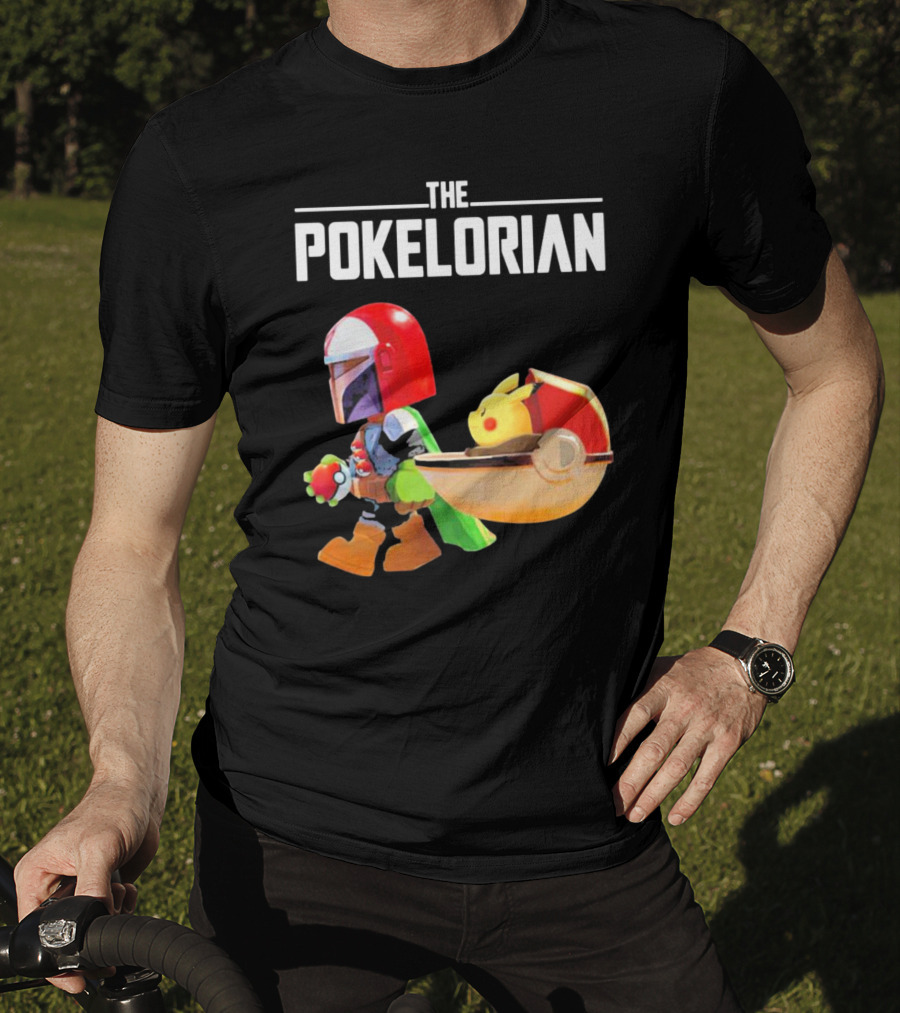 THE POKELORIAN Pikachu Yoda Parody Pop Culture Crossover T-Shirt