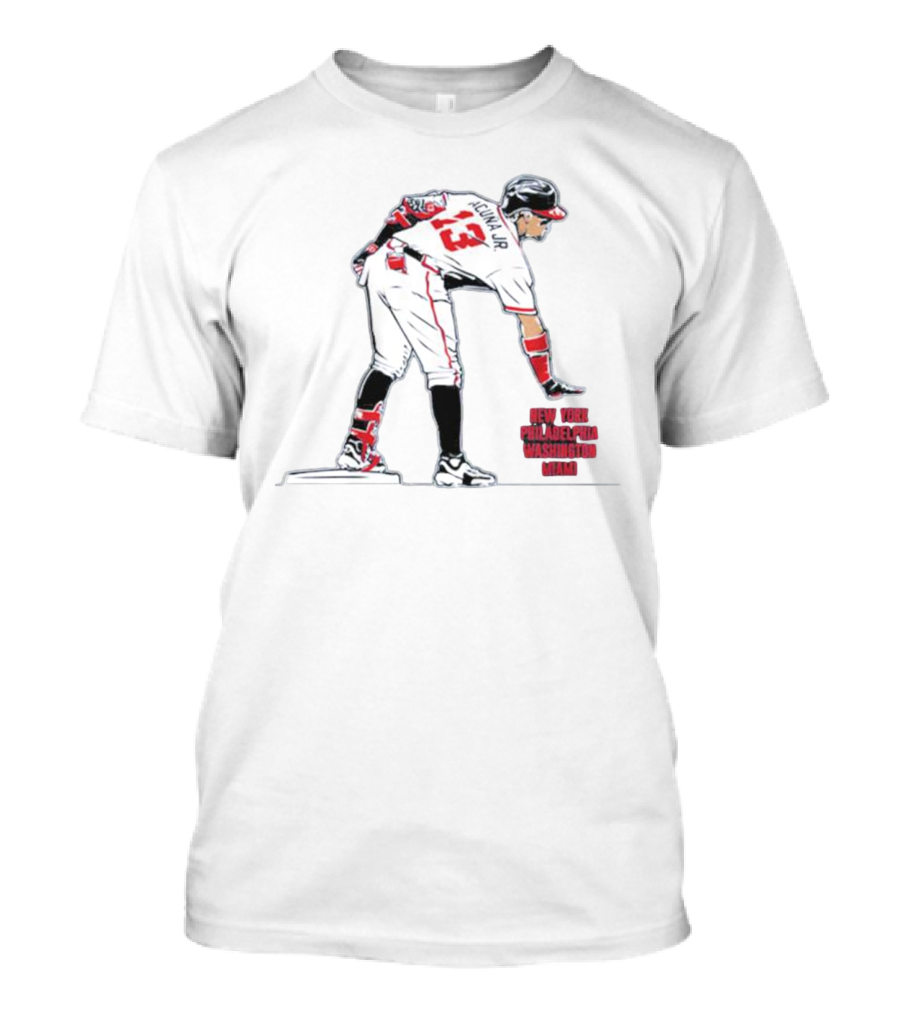 Ronald Acuña Jr New York Philadelphia Washington Miami T-Shirt