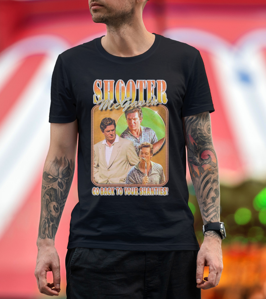 Shooter McGavin Go Back to Your Shanties Retro T-Shirt