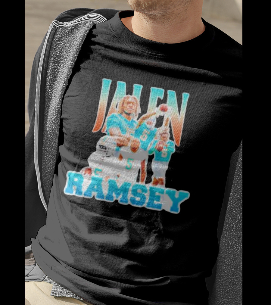 Jalen Ramsey Miami Dolphins Athlete Highlights T-Shirt