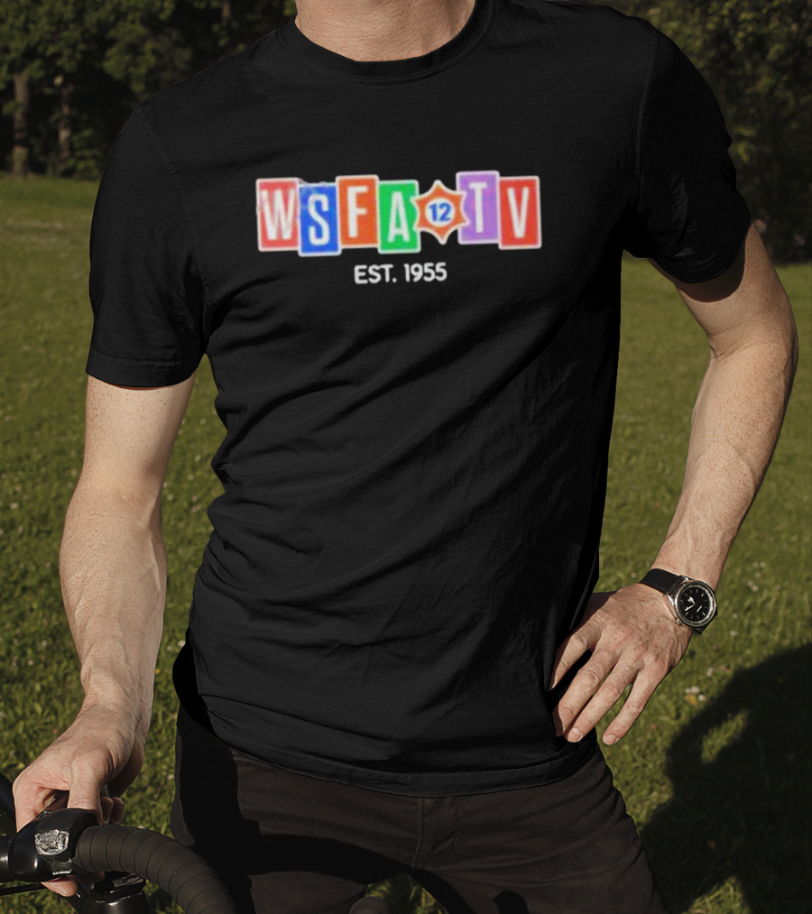WSFA 12 TV Est 1955 Colorful Logo Blocks T-Shirt