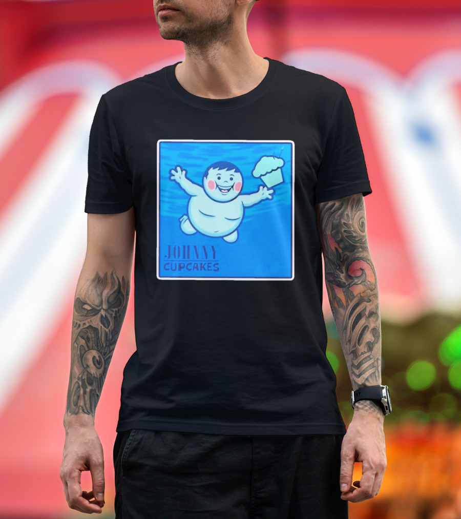 Johnny Cupcakes Swimming Boy with Cupcake T-Shirt