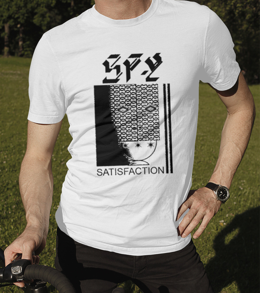 Spy Satisfaction Patterned Mask T-Shirt