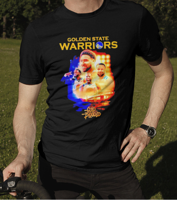 Golden State Warriors Gold Blooded Stephen Curry Klay Thompson Draymond Green T-Shirt