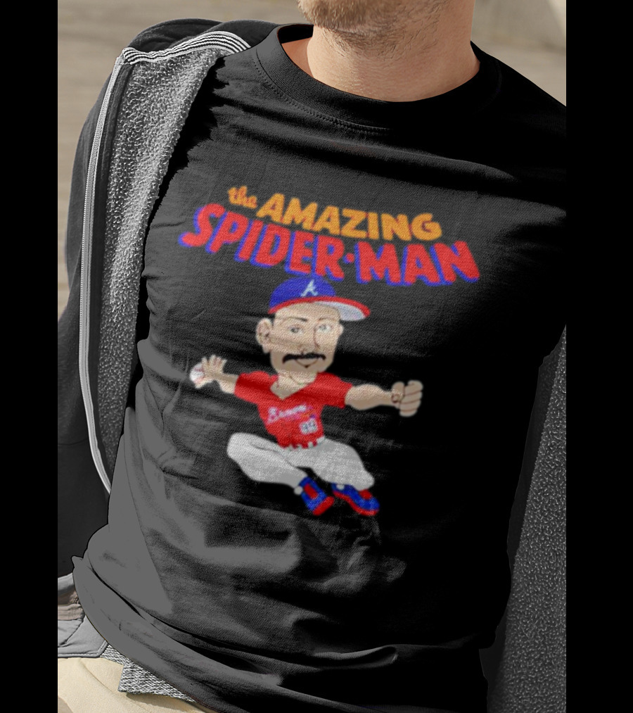 Spencer Strider Atlanta Braves The Amazing Spider-Man Baseball Fusion T-Shirt