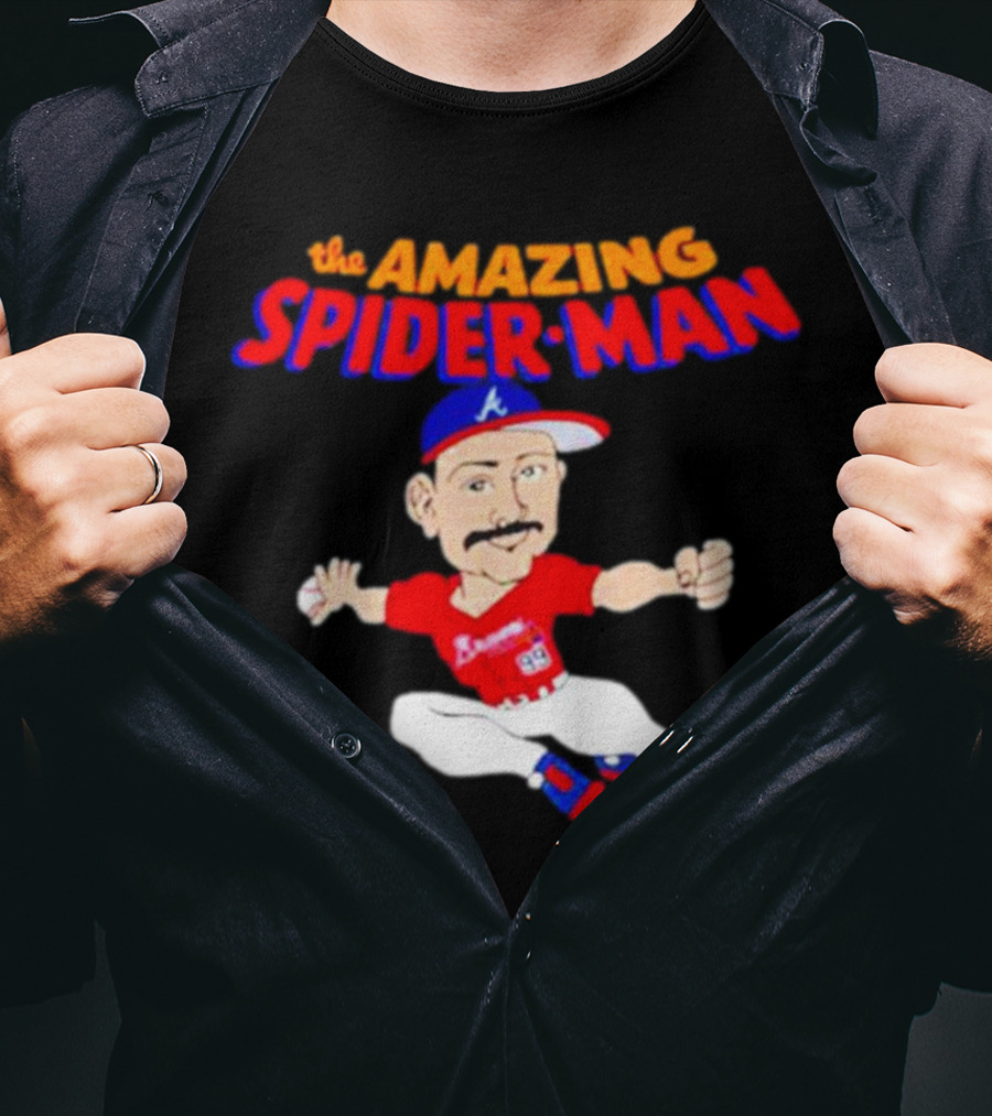 Spencer Strider Atlanta Braves The Amazing Spider-Man Baseball Fusion T-Shirt