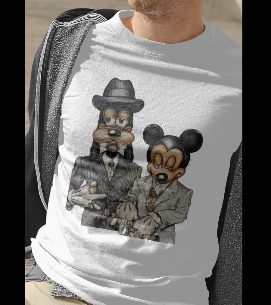 90s Hip Hop Dancehall Soca Junkie Mickey Mouse Goofy Fashion T-Shirt