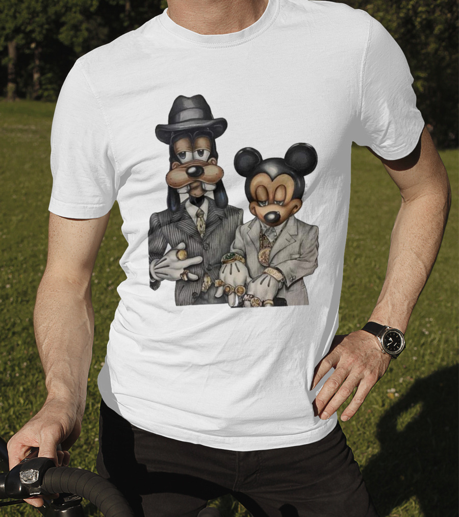 90s Hip Hop Dancehall Soca Junkie Mickey Mouse Goofy Fashion T-Shirt
