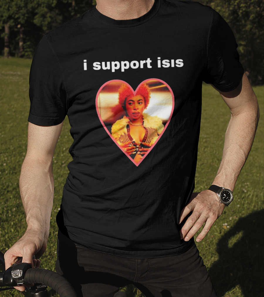 I Support Isis Heart-shaped Image T-Shirt