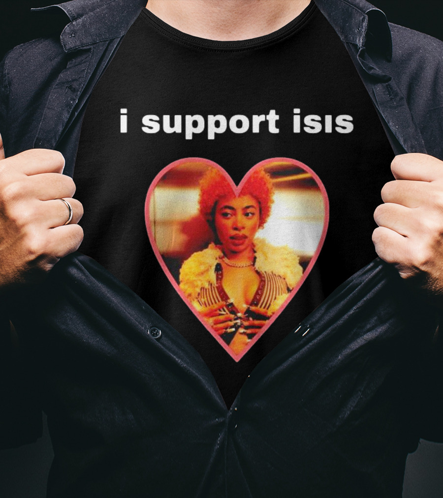 I Support Isis Heart-shaped Image T-Shirt